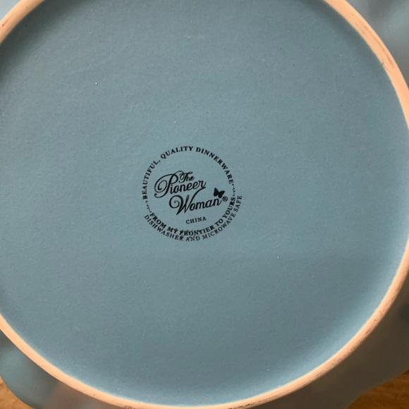 Set of 3 Pioneer Woman Denim Blue Salad Plates - Picture 6 of 6